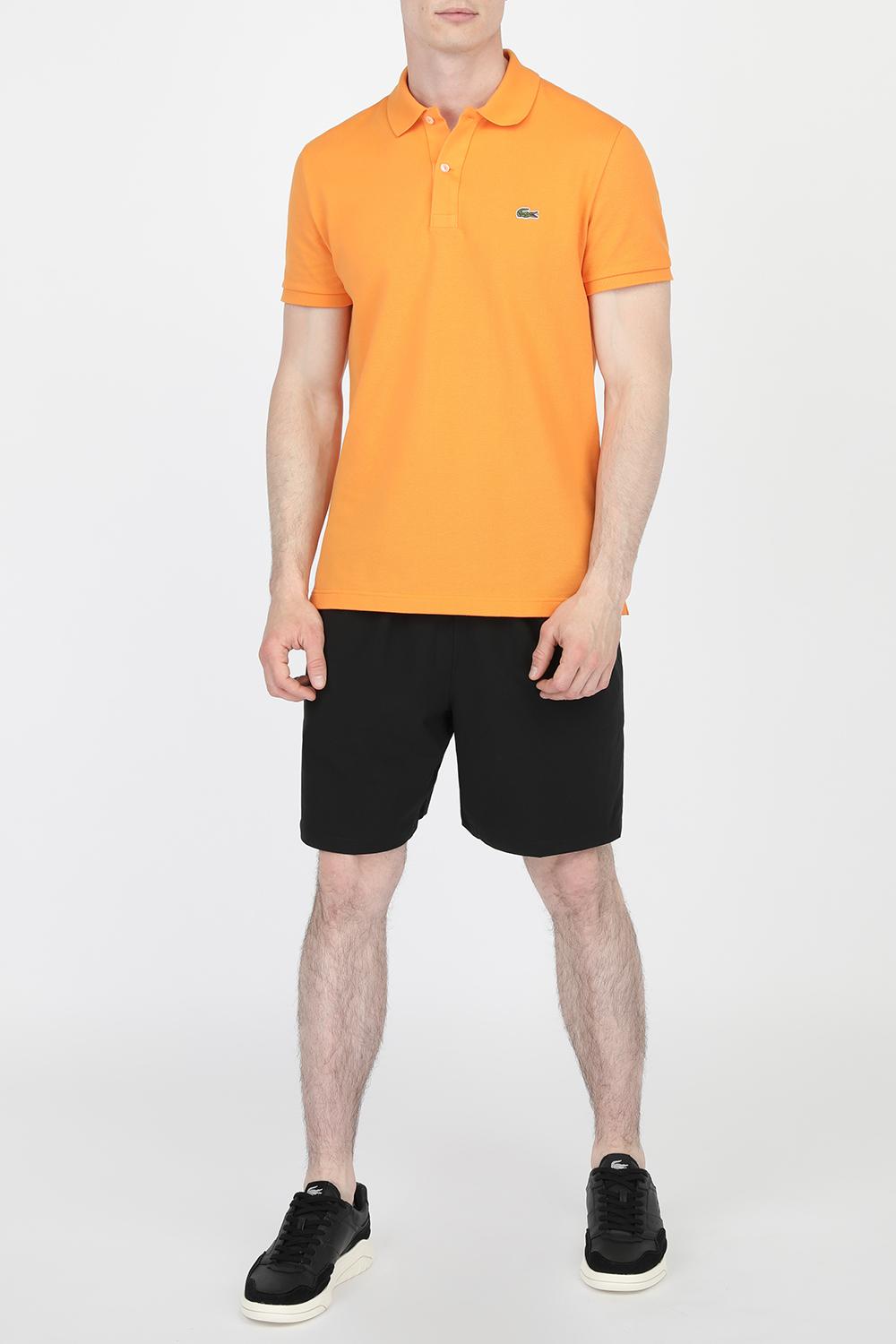 Slim Fit Polo Shirt in Orange